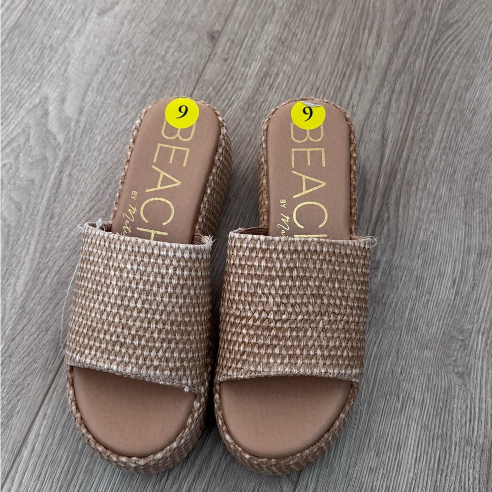 Beach by Matisse Tan Platform Sandals